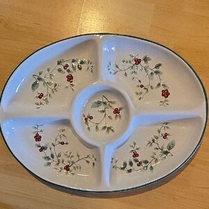 Floral Divided Serving Platter